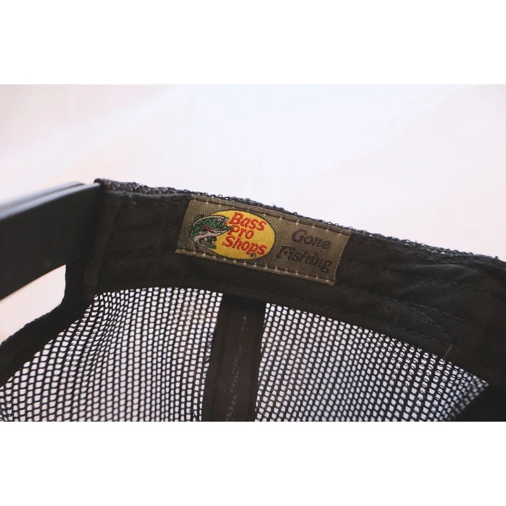 Bass Pro Shops Trucker Hat Mens Black Mesh